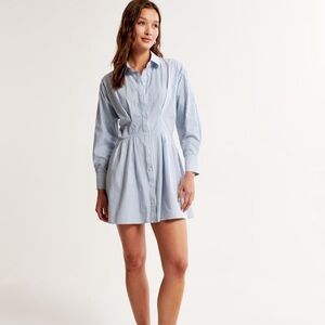 Abercrombie Long-sleeve Poplin Shirt Dress